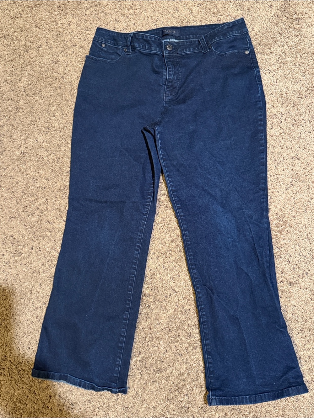 Talbots Dark Blue Flare Jeans 16P